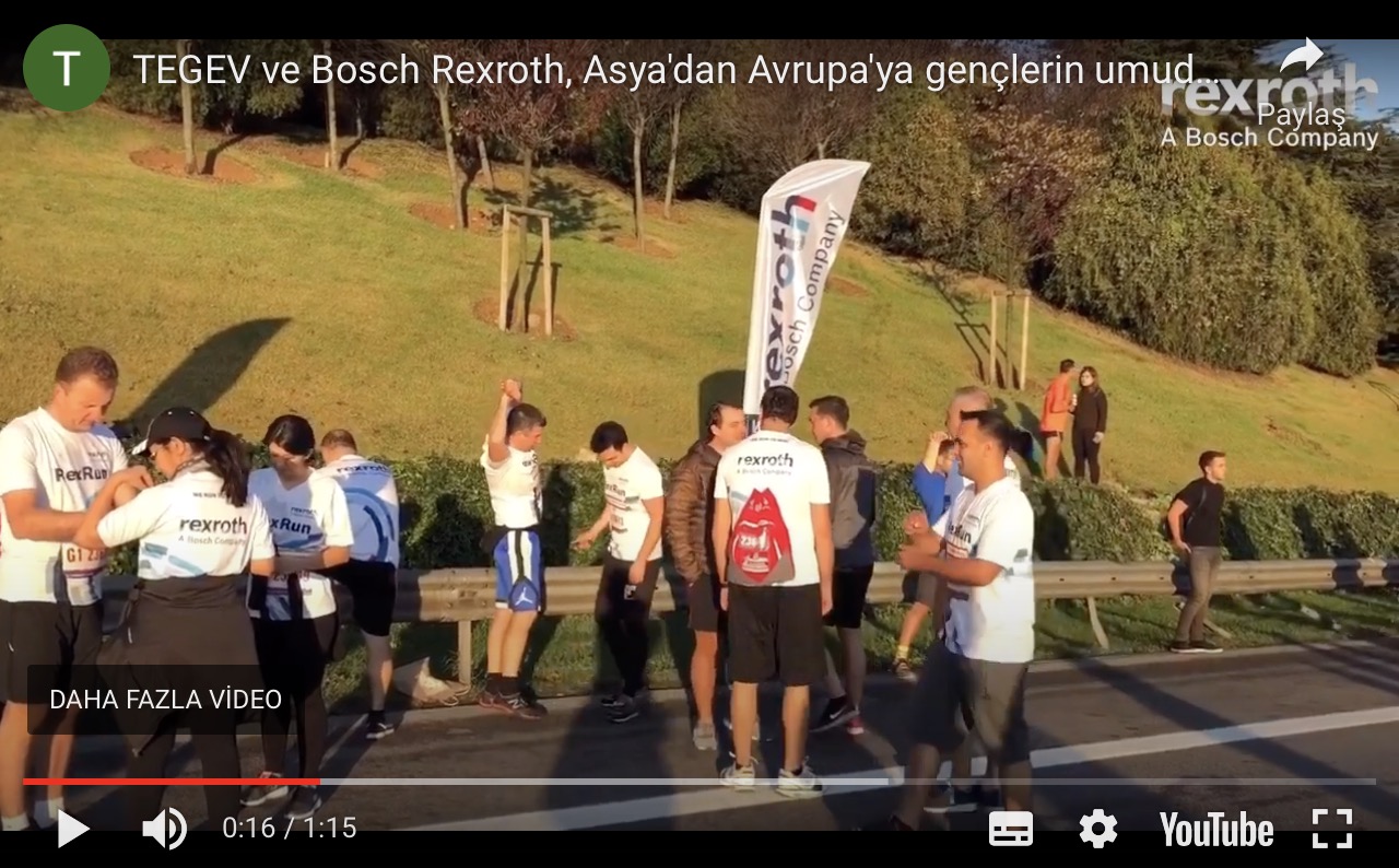 TEGEV ve Bosch Rexroth, Asya’dan Avrupa’ya gençlerin umudu için koştu.