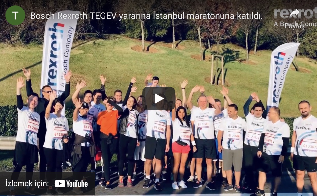 Bosch Rexroth TEGEV yararına İstanbul maratonuna katıldı.